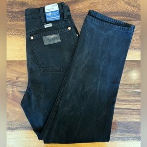 Wrangler Wild West 26x28 High Rise Straight Jeans Black Lightly Used